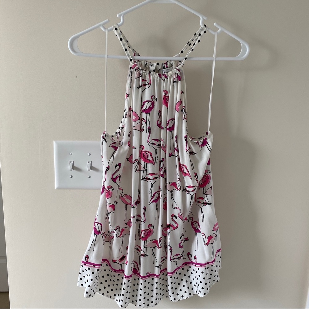 Crown & Ivy Flamingo Top